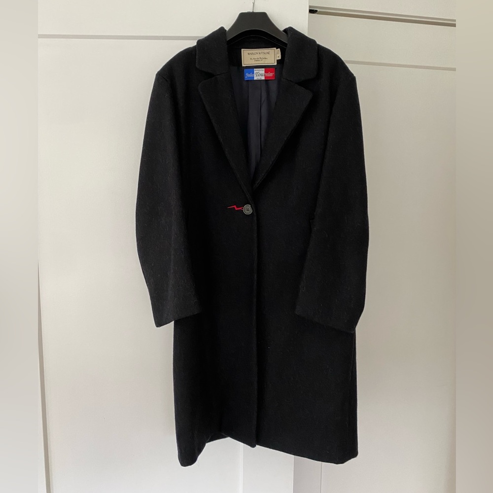 Authentic Maison Kitsune Wool Coat -RARE - Picture 2 of 13